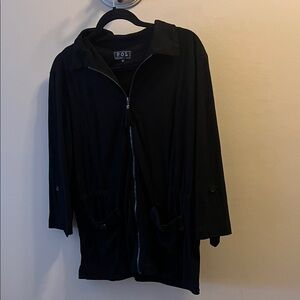 POL Women's Black full zip-up Jacket or Shirt Jacket Size M